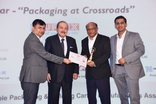 hubergroup team receiving IFCA award
